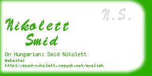 nikolett smid business card